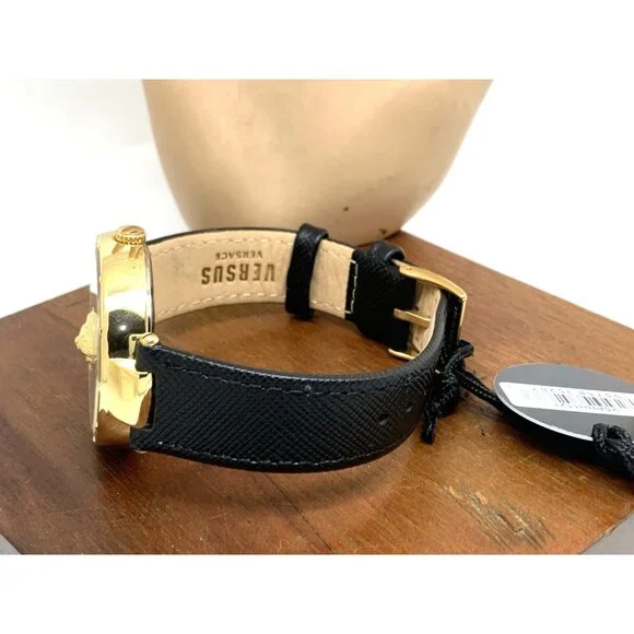 Versus by Versace Women\'s Watch VSPHH1121 Black Dial Gold Case Leather Band 38mm Versus by Versace Women main image 3